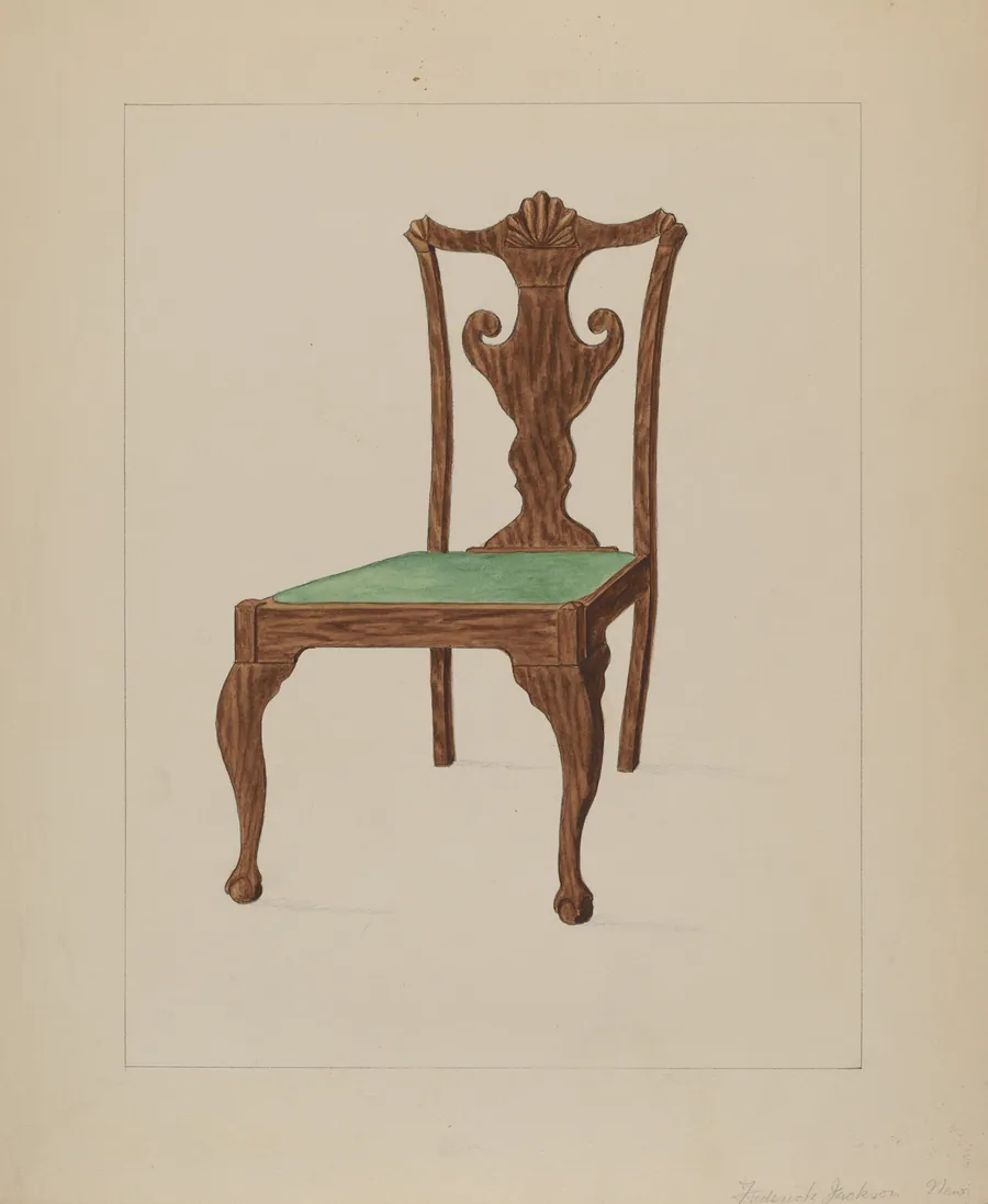 Walnut Chair by Frederick Jackson