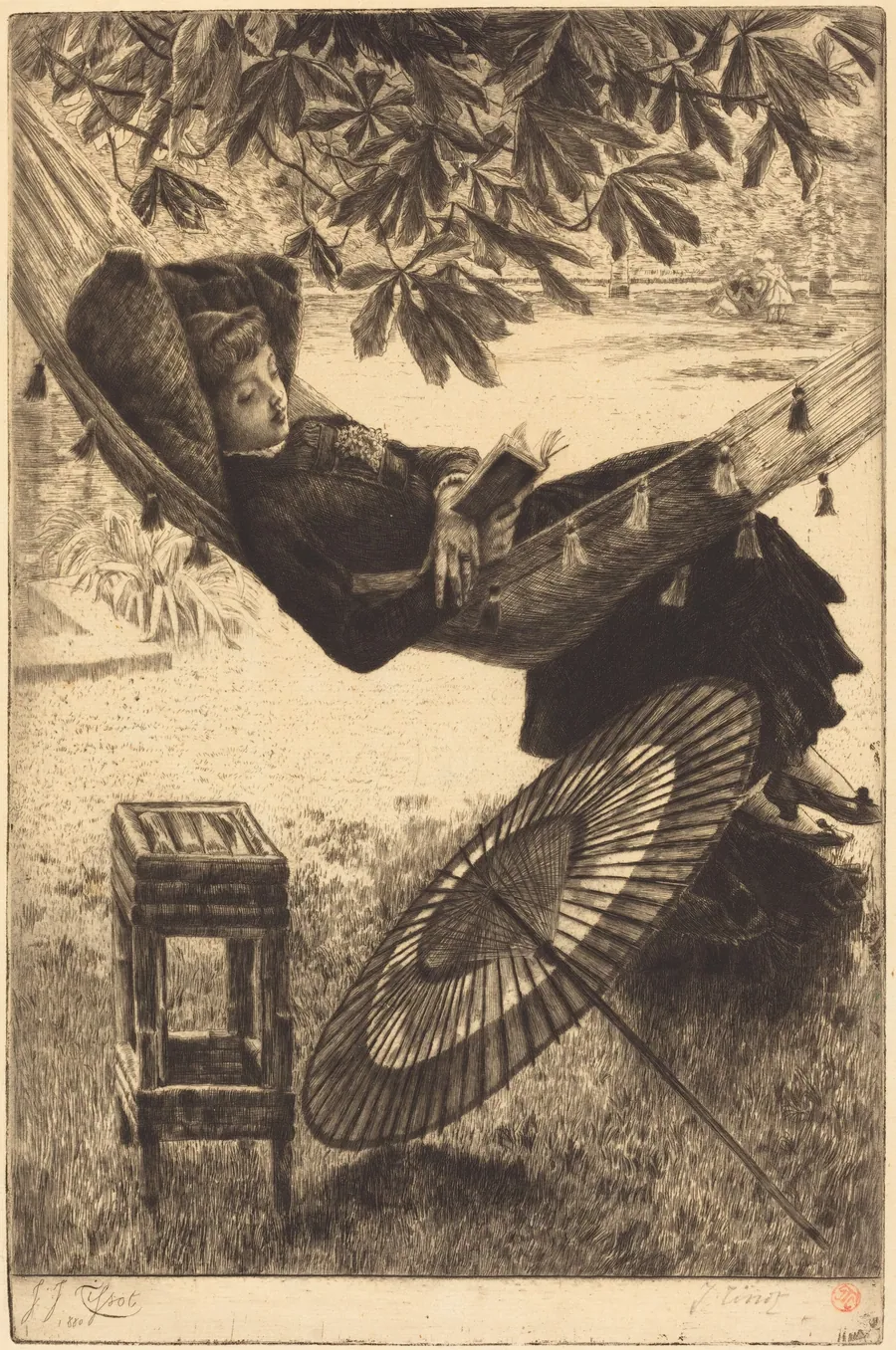 The Hammock (Le hamac) by James Jacques Joseph Tissot