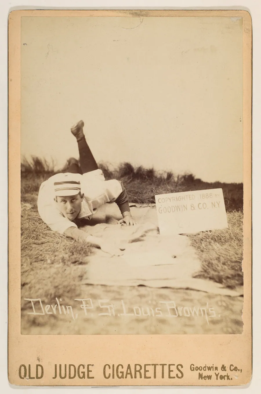 Jim Devlin, Pitcher, St. Louis Browns, from the series Old Judge Cigarettes by Goodwin & Company