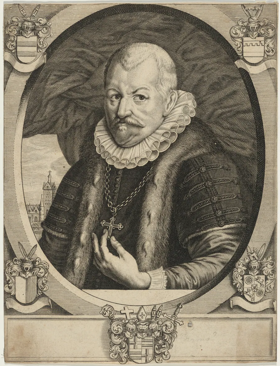 Portrait of a Man With Cross Around Neck by Unknown 19th Century