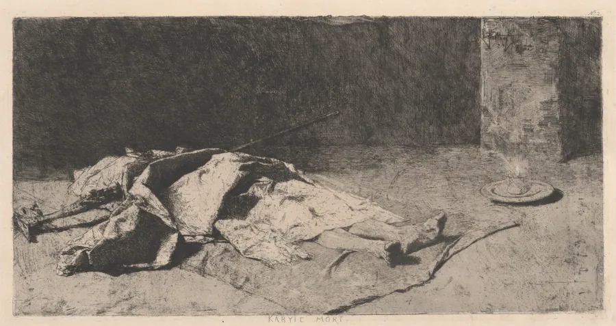 Dead Kabyle (Kabyle mort) by Mariano Fortuny Marsal