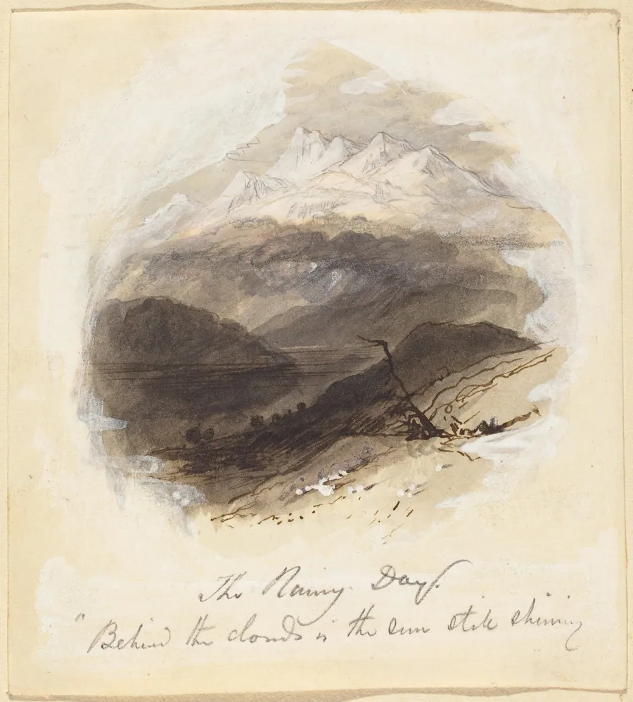 Illustration for Longfellow's "The Rainy Day" by Myles Birket Foster