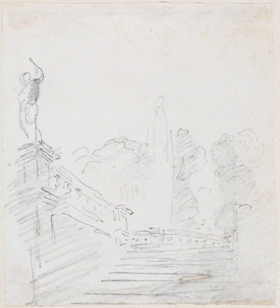 Monumental Stairway by Hubert Robert