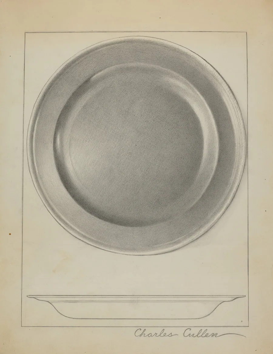 Pewter Plate by Charles Cullen
