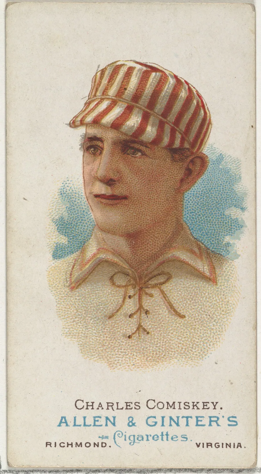 Charles Comiskey, Baseball Player, from World's Champions, Series 1 (N28) for Allen & Ginter Cigarettes by Lindner, Eddy & Claus