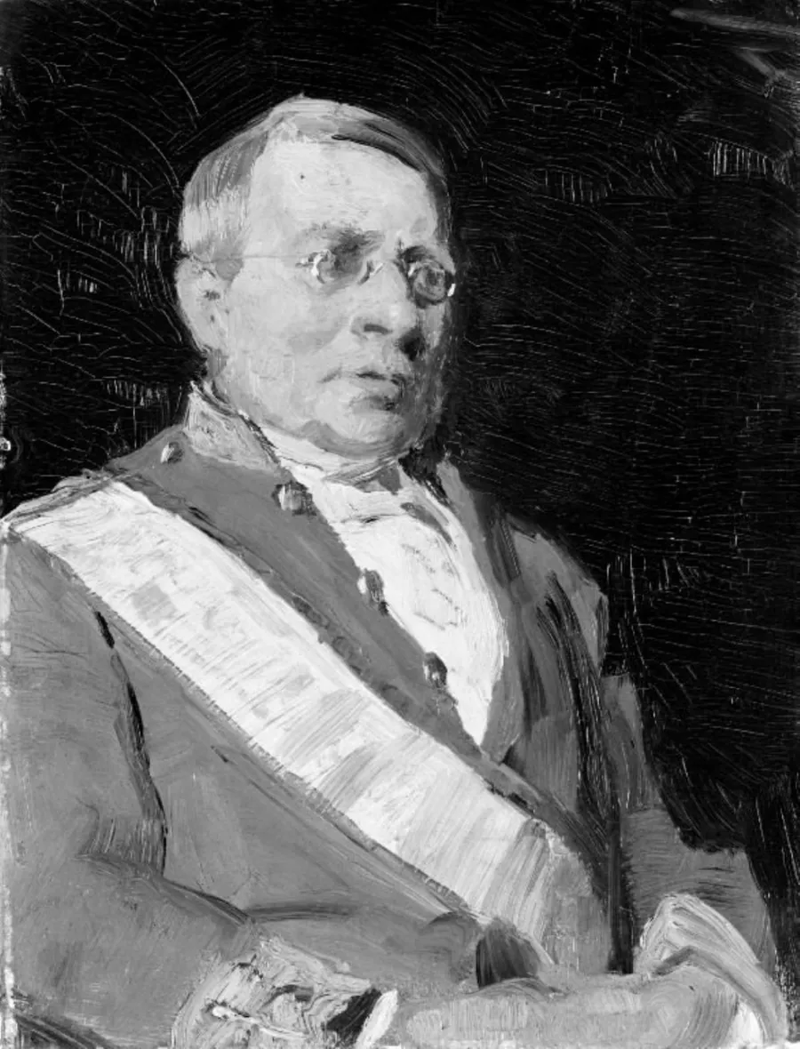Portræt af rigsgreve Wilhelm Sponneck by P.S. Krøyer
