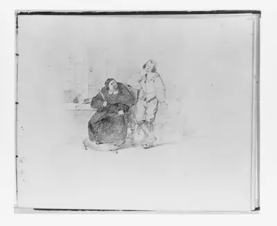 Study for "Gil Blas and the Archbishop" (from Sketchbook)