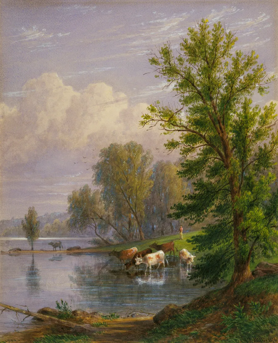Untitled by William Rickarby Miller, born Staindrop, England 1818-died New York City 1893