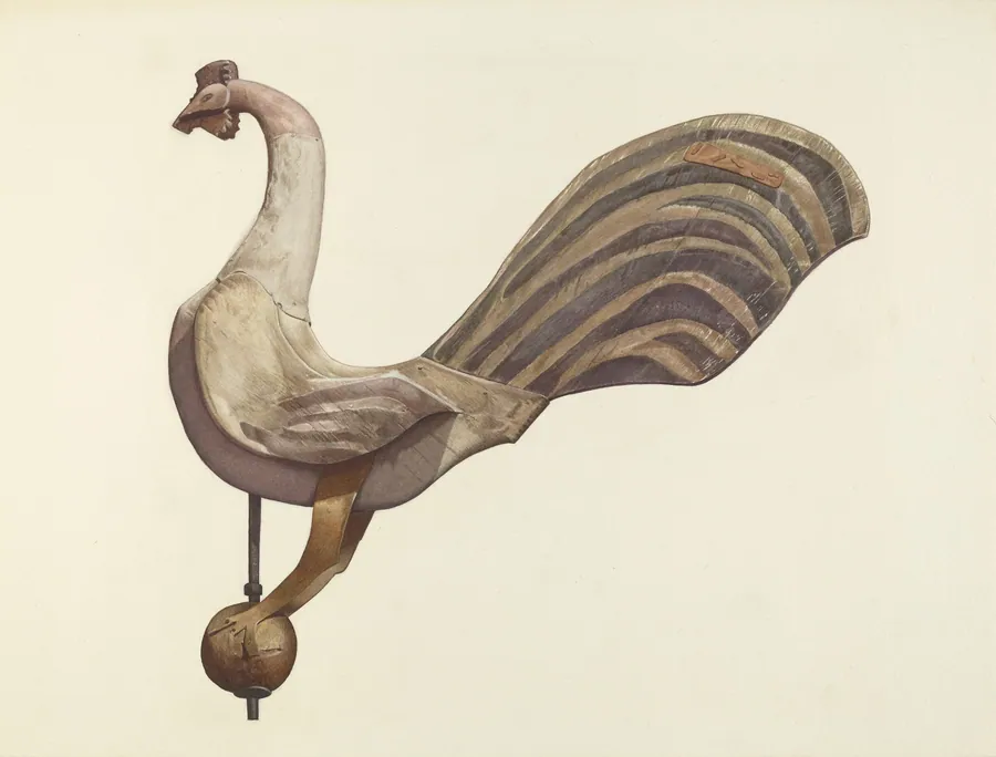 Rooster Weather Vane by Lucille Chabot