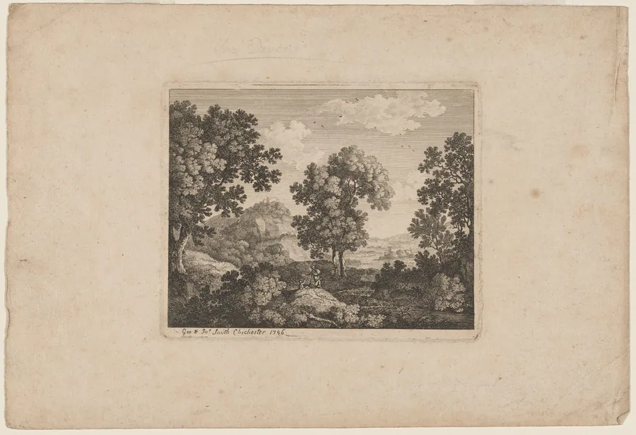 Landscape with Travellers by John Smith
