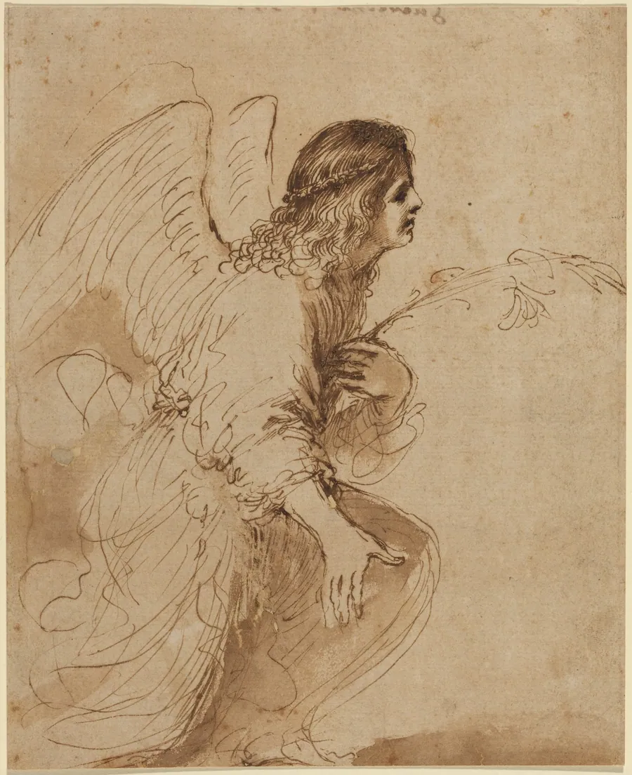 The Angel of the Annunciation by Guercino