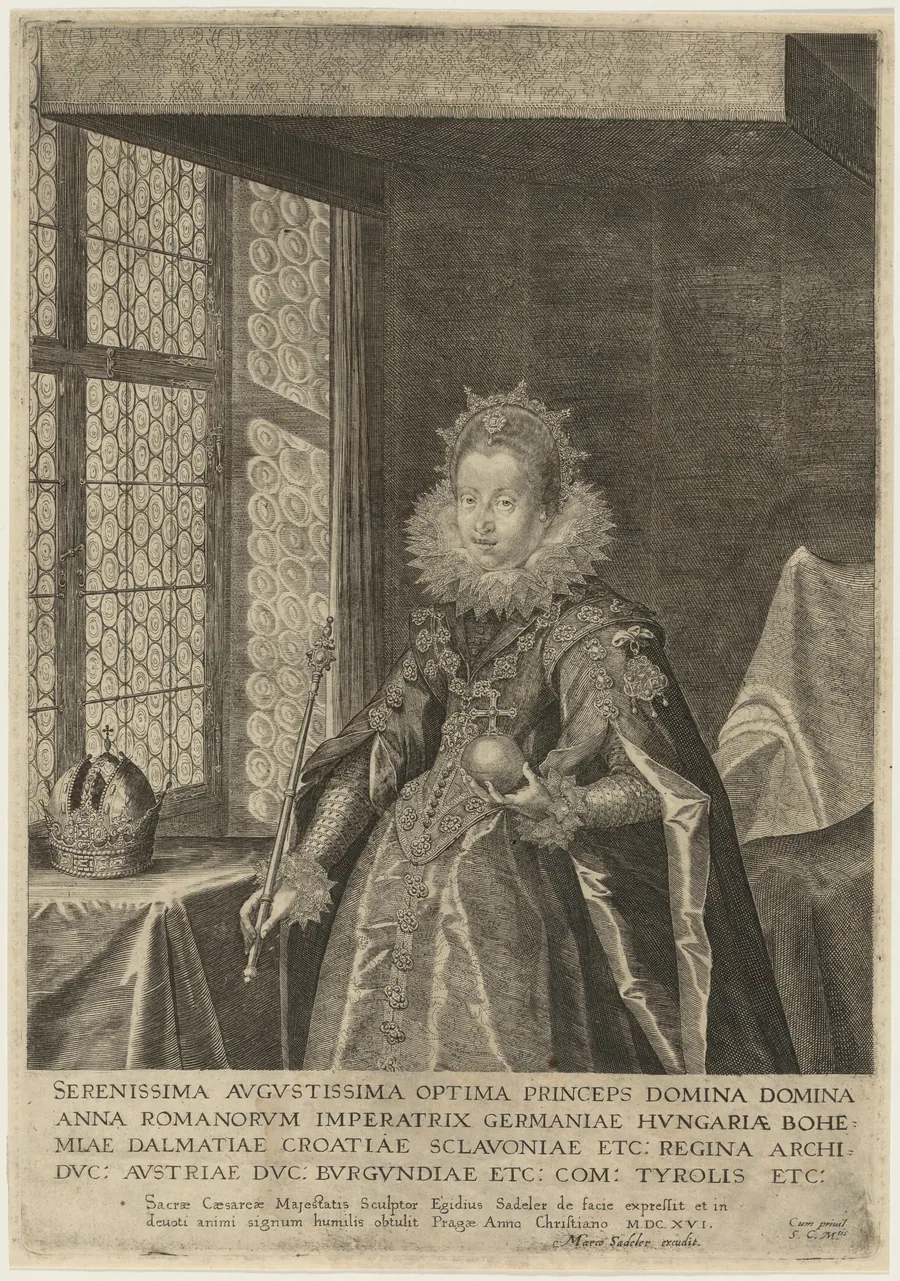 Anna, Wife of Matthias, Roman Emperor by Aegidius Sadeler II