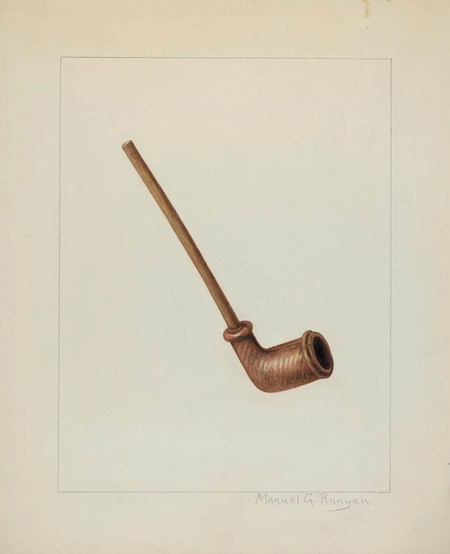 Clay Pipe by Manuel G. Runyan
