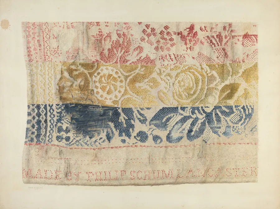 Handwoven Table Cover by Maud M. Holme