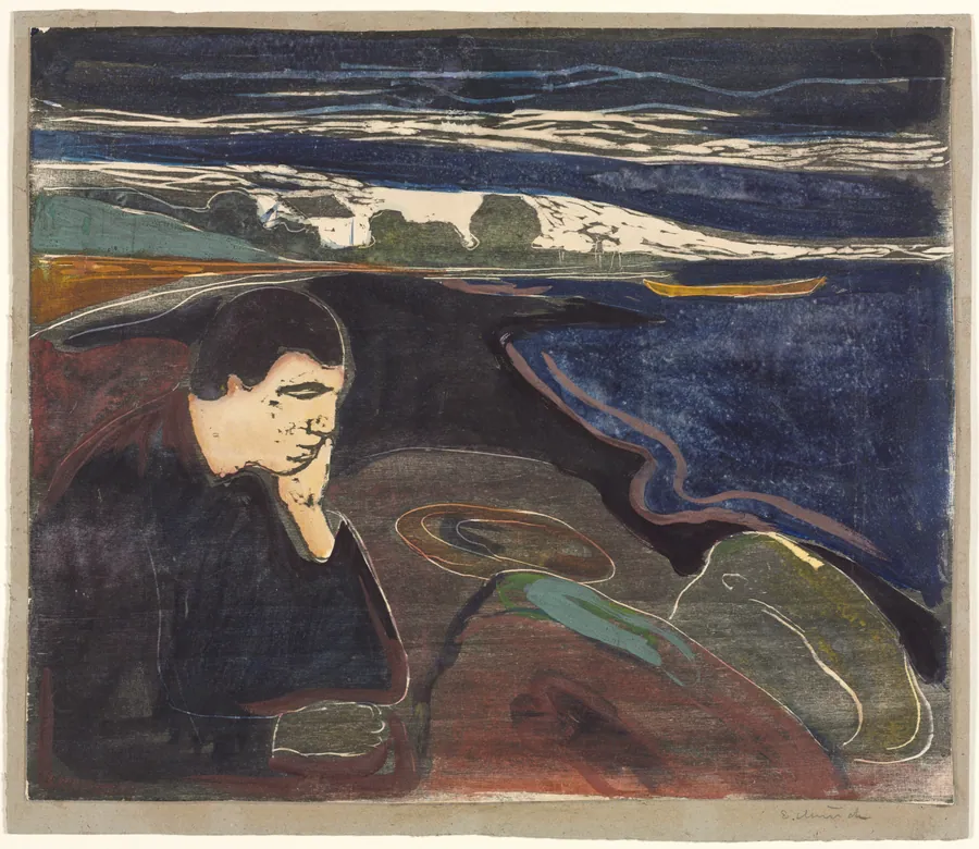 Evening, Melancholy I by Edvard Munch