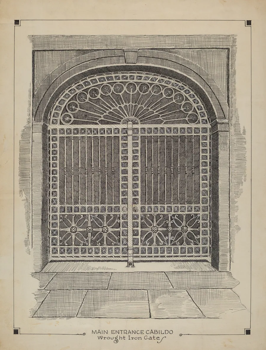 Wrought Iron Gate by Al Curry