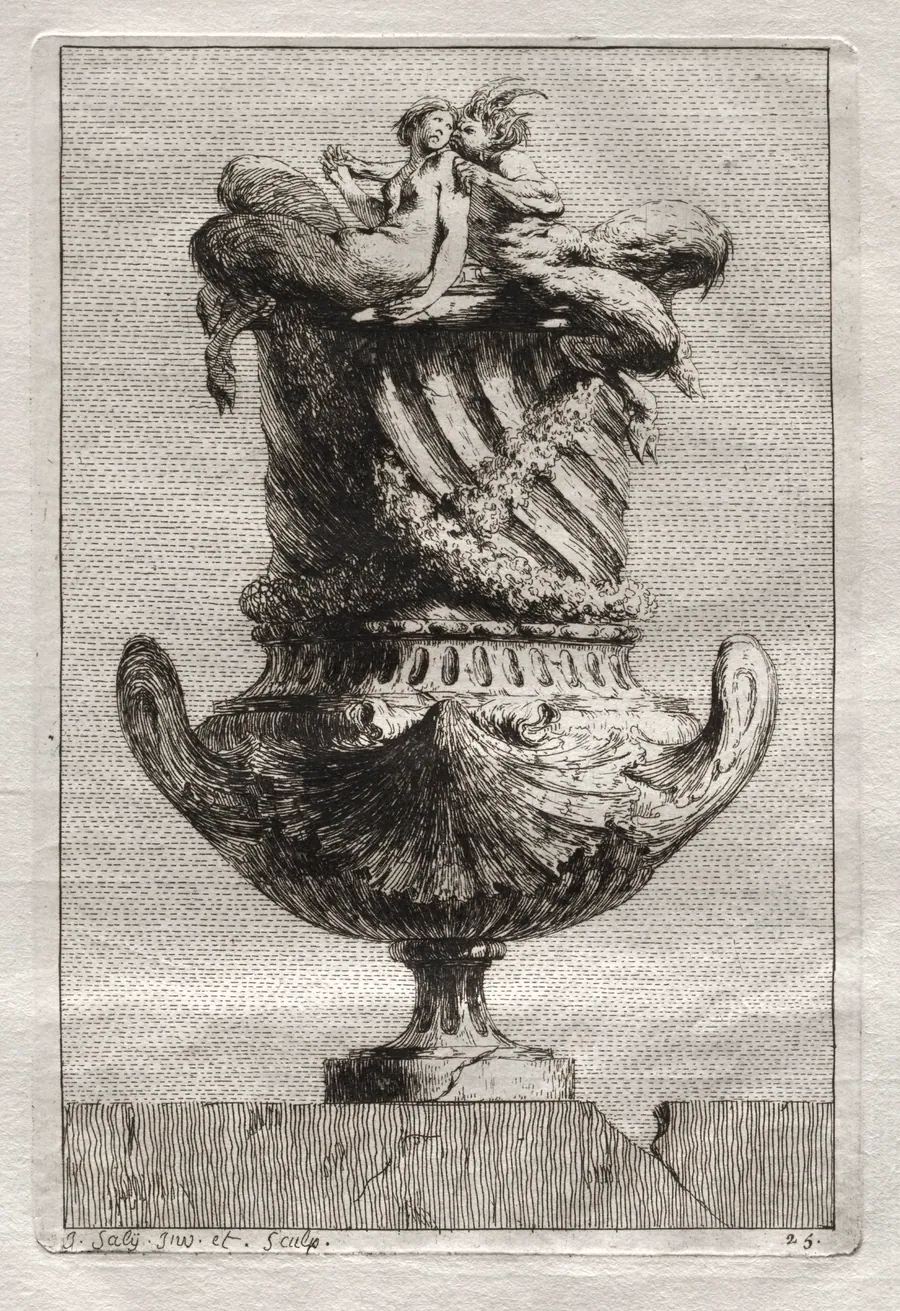 Suite of Vases:  Plate 25 by Jacques François Saly