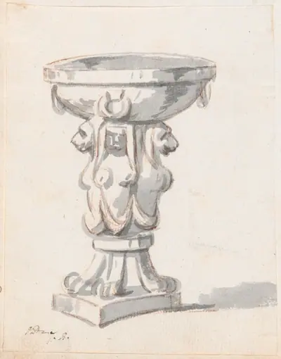 Basin Supported by Sphinxes
