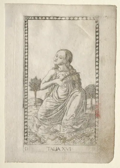 Thalia (comedy, pastoral poetry) (from the Tarocchi series D: Apollo and the Muses, #16)