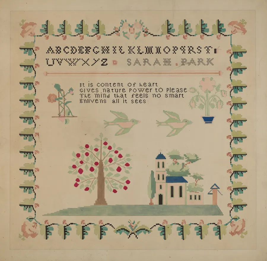 Sampler by Dorothy Posten