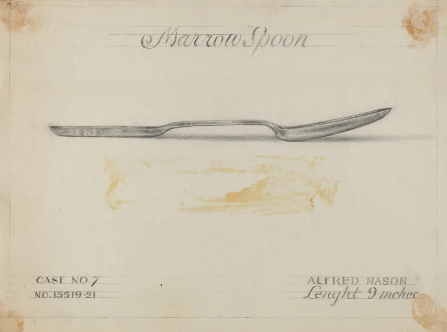 Silver Marrow Spoon by Alfred Nason