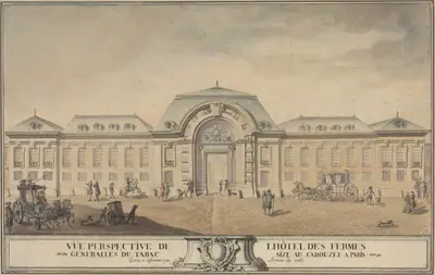 View of the Hôtel des Fermes Générales du Tabac