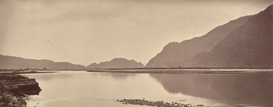 The Kabul River, Jellalabad, Scene of the Disaster by John Burke