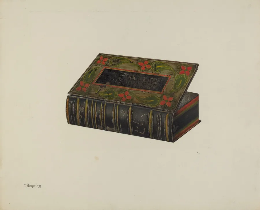 Toleware Trinket Box by Charles Henning