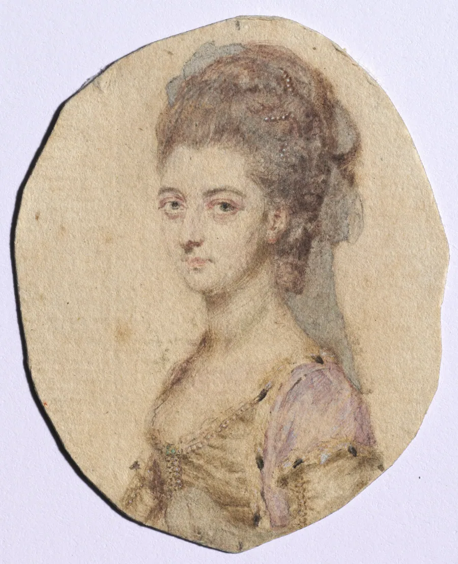 Portrait of Charlotte Bertie, née Warren, 4th Countess of Abingdon by John I Smart