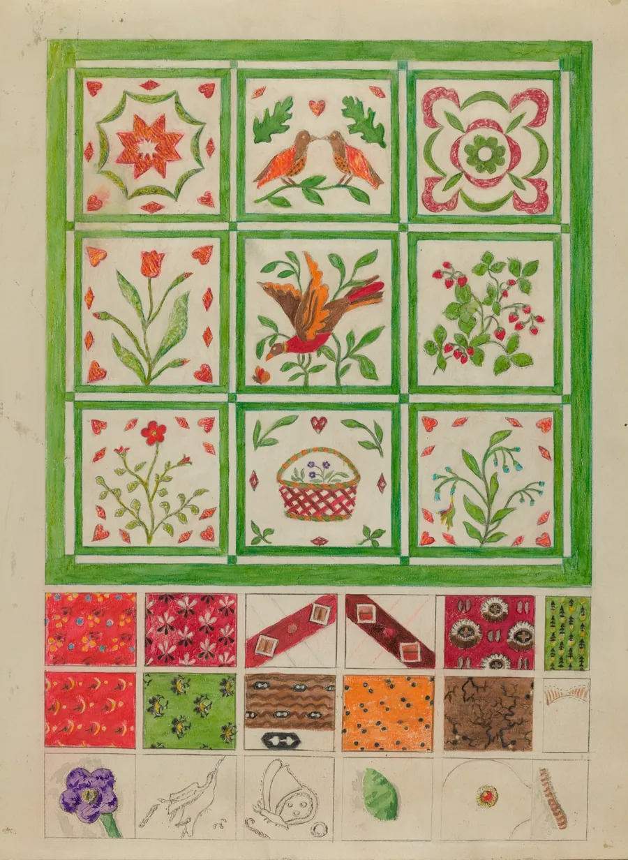 Quilt for Bedspread by Edith Magnette