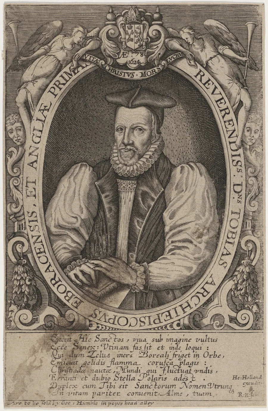 Tobias Matthew, Archbishop of York by Renold Elstrack