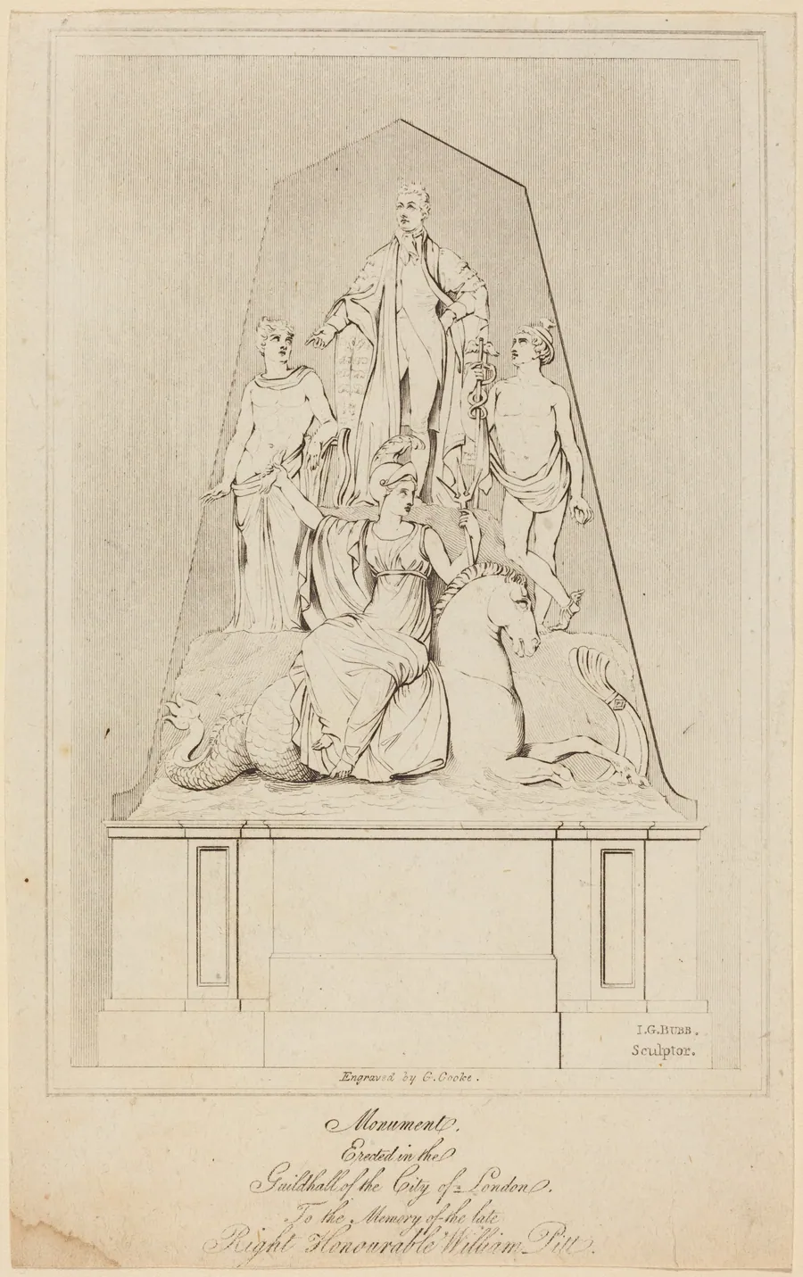 Monument to William Pitt by George Cooke