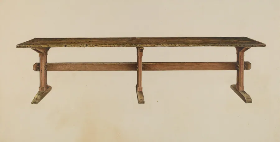 Trestle Table by Isadore Goldberg