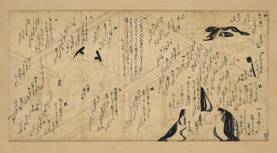 Scene from the Tale of the Wisteria Robe