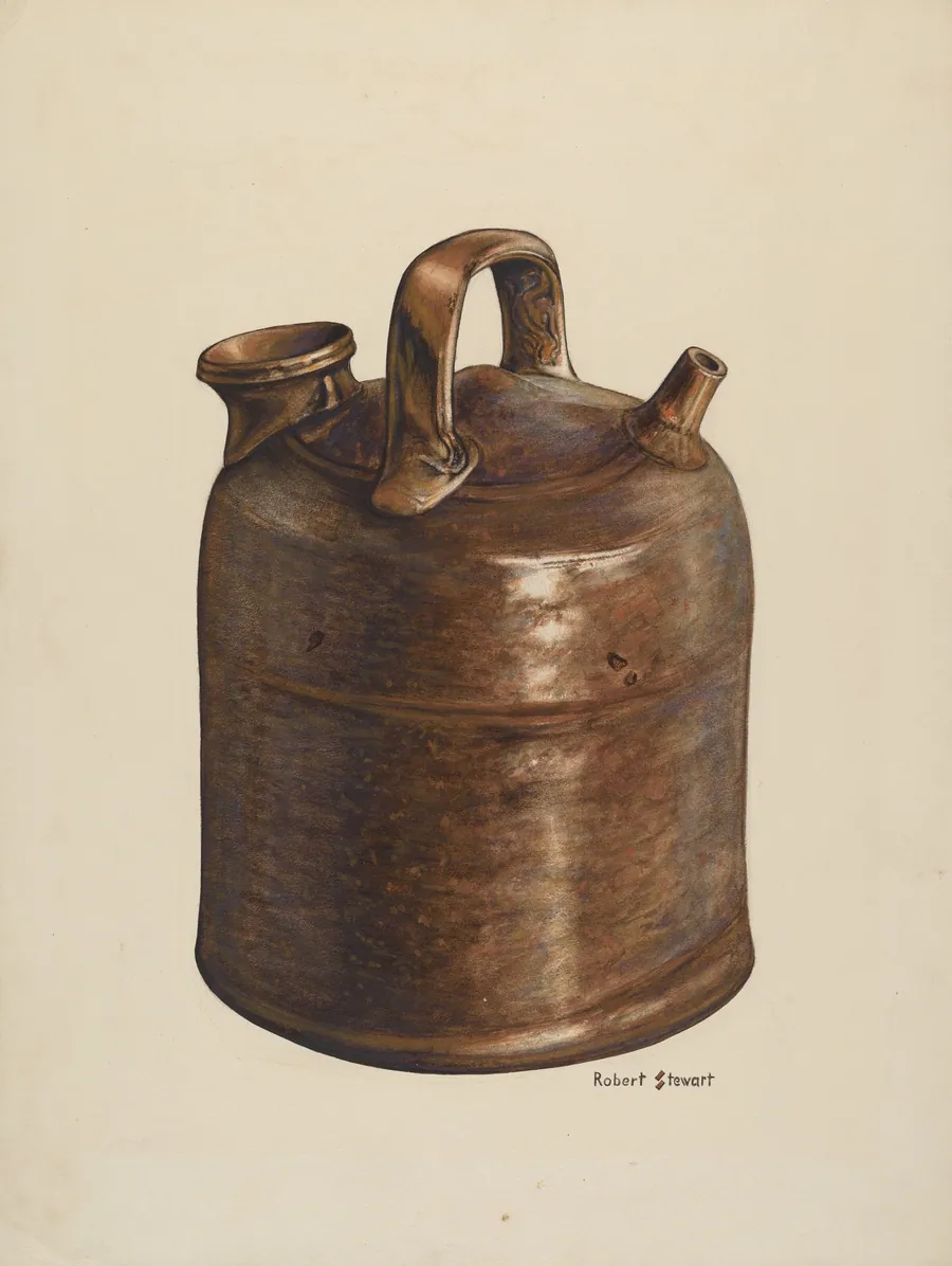 Field Jug - Handle, Spout and Opening for Filling by Robert Stewart