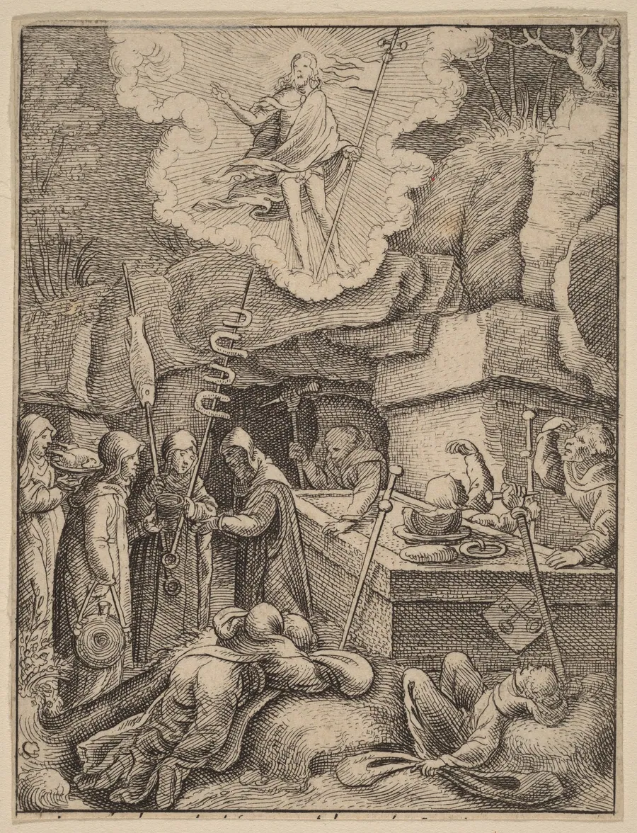 The Resurrection by Wenceslaus Hollar