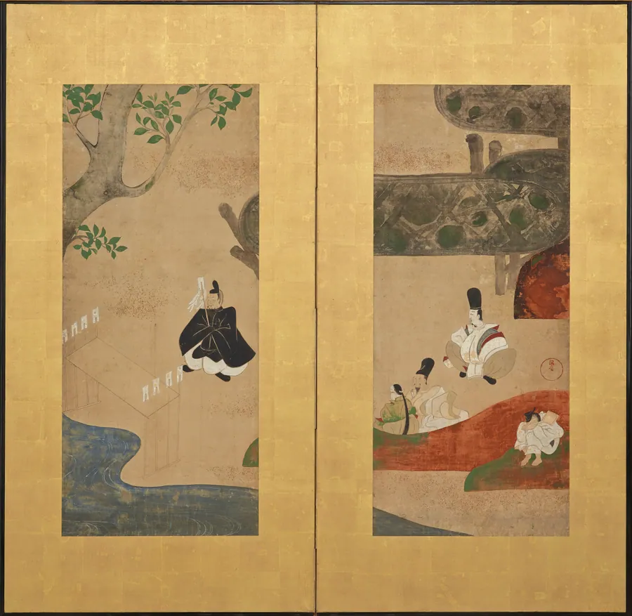 A Shinto ceremony by Attributed to Ogata Kenzan 尾形 乾山 (1663-1743)