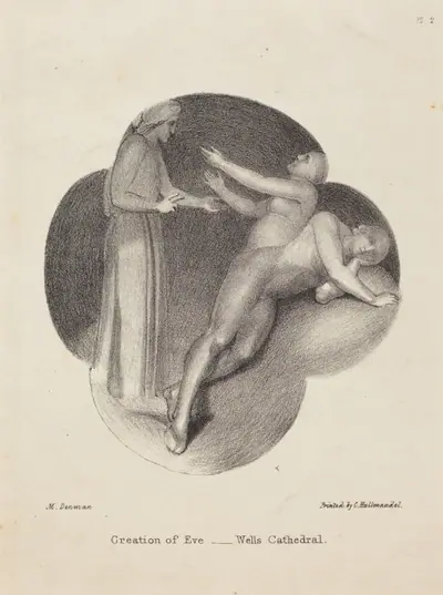 Creation of Eve, from Wells Cathedral