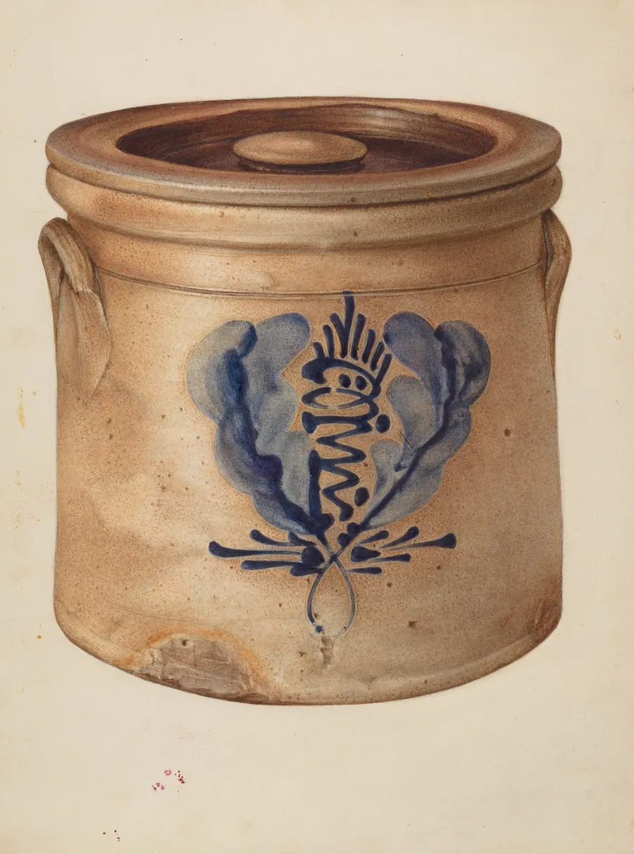Crock with Cover by Isadore Goldberg