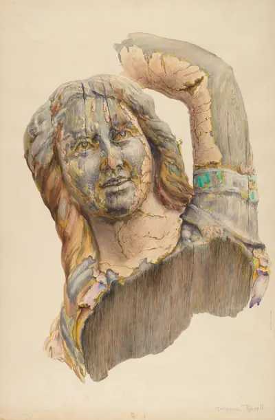 Circus Wagon Figure: Dancing Girl
