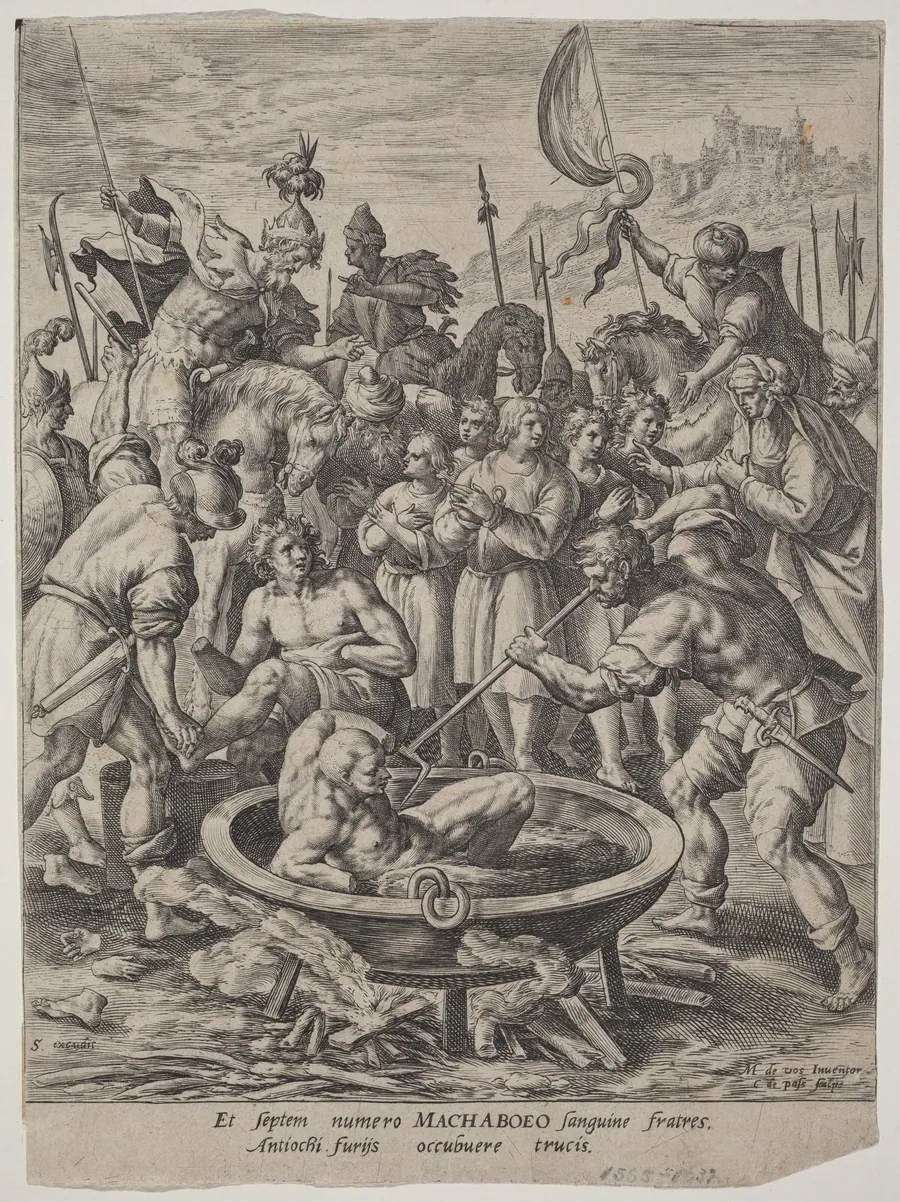 The Seven Maccabean Brothers Killed by Antiochus by Crispijn van de Passe I