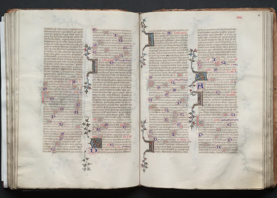 The Gotha Missal:  Fol. 79v, Text by Master of the Boqueteaux