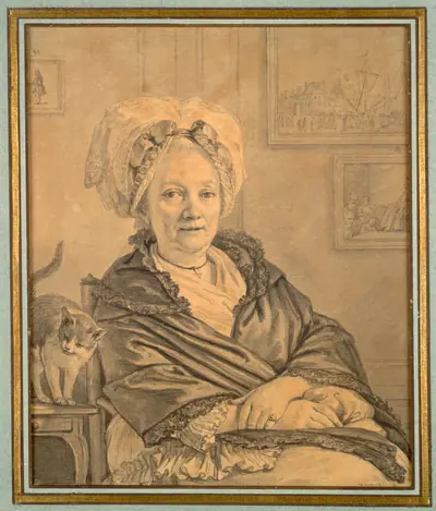 Seated Woman with a Cat