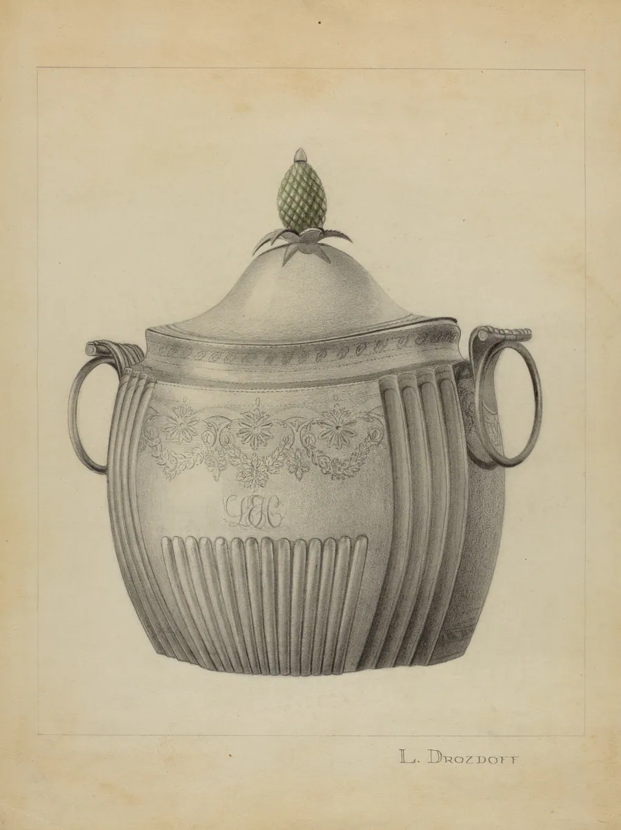 Silver Sugar Bowl by Leo Drozdoff