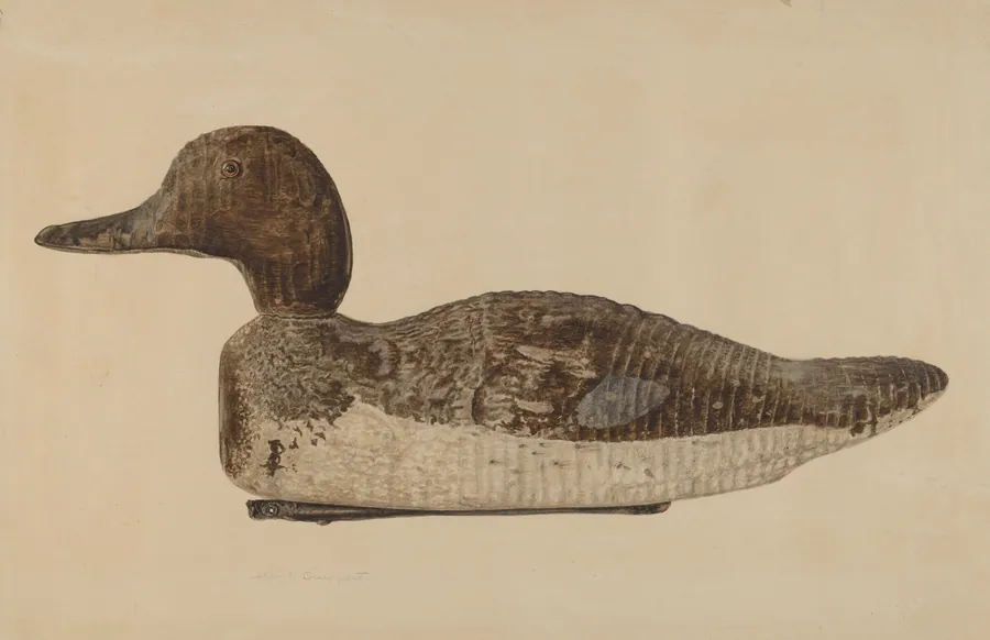Decoy: Blue Winged Teal by Albert Geuppert