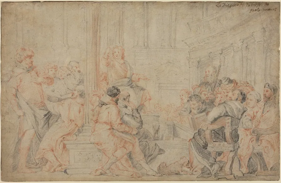Christ among the Doctors by Flemish 17th century