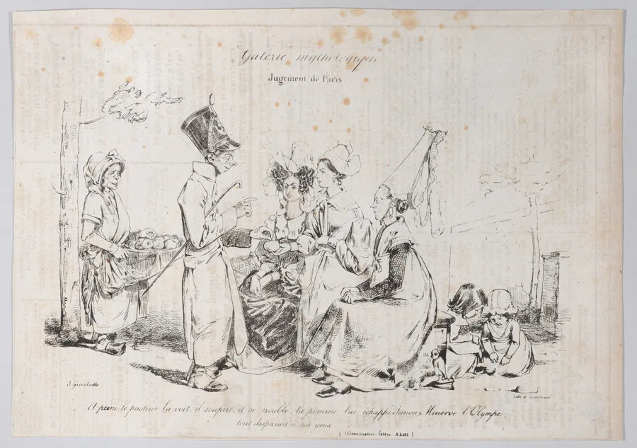 Mythological Gallery: Judgement of Paris by Langlumé
