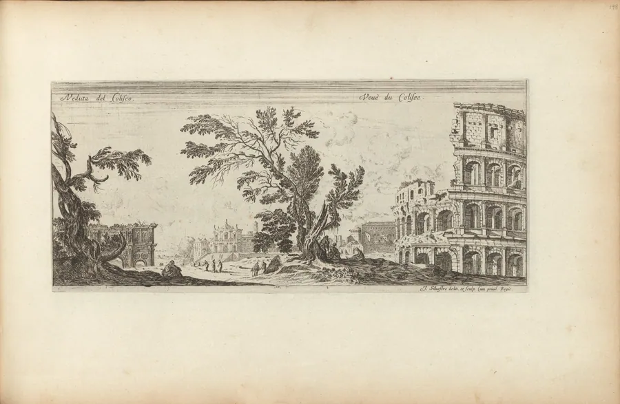 Veduta dei Coliseo by Israël Silvestre