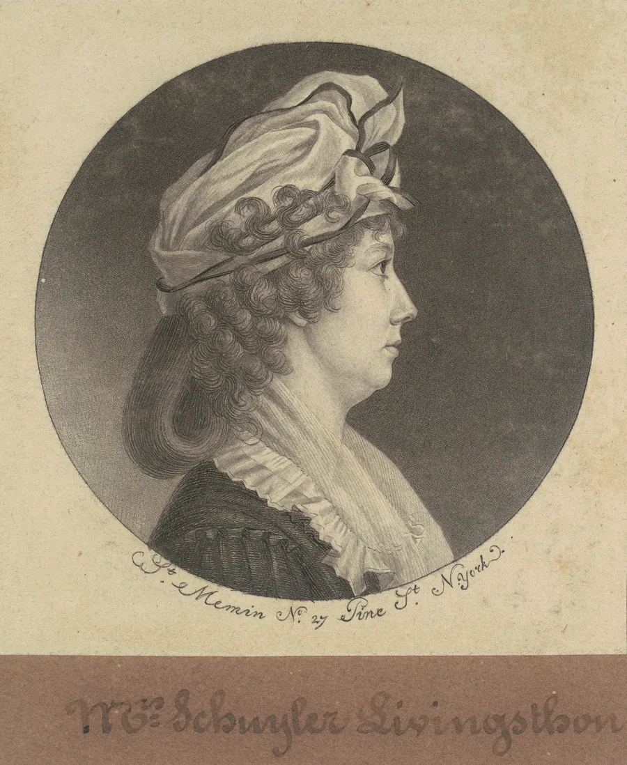 Eliza Barclay Livingston by Charles B. J. Févret de Saint-Mémin