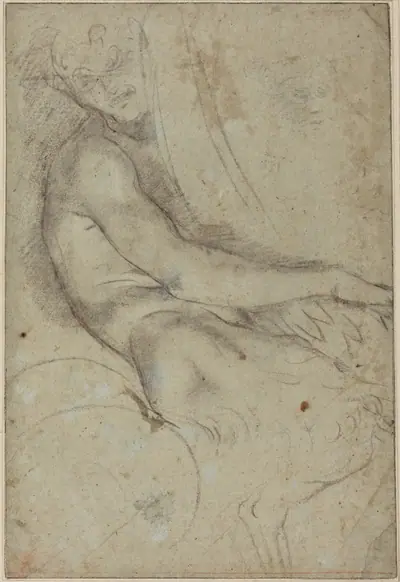 Satyr Holding a Roundel